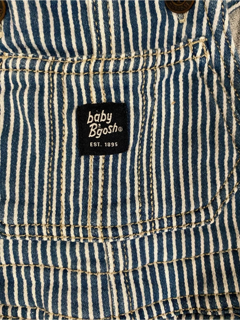 Oshkosh Baby B’gosh Striped Denim Overalls